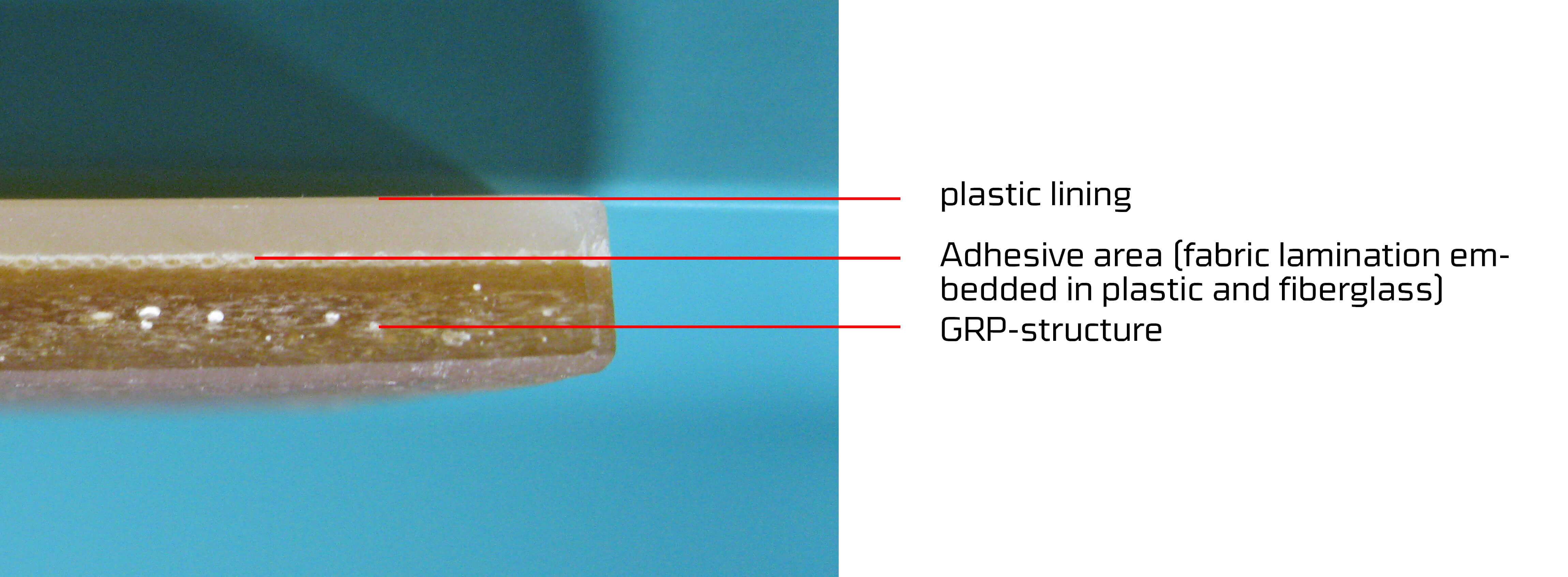 Lined FRP laminate